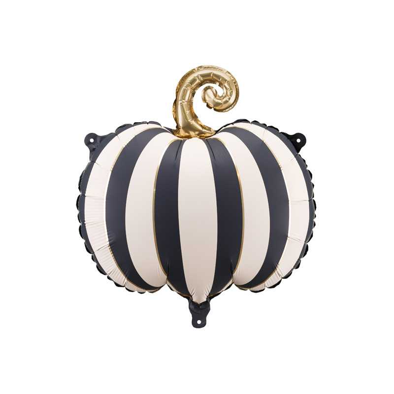 Ballon aluminium Citrouille rayée 38cm