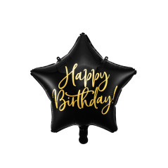 ballon-etoile-happy-birthday-noir-40cm