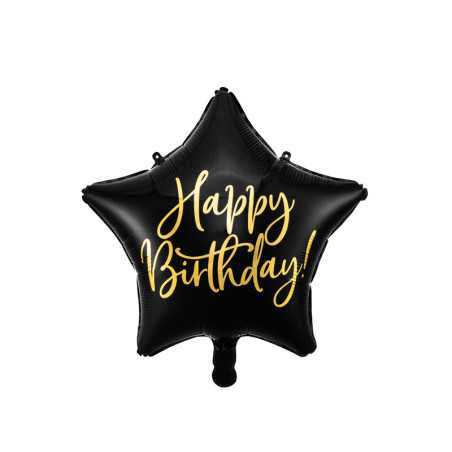 ballon-etoile-happy-birthday-noir-40cm