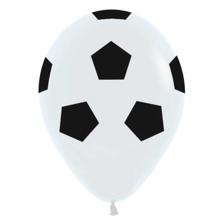 Ballons imprimés 12inch (30cm) - Soccer Ball - White - 005 R12SOCCER Sempertex France