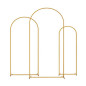 Set de 3 arches métalliques dorées pour décoration ballon Set de 3 arches métalliques dorées pour décoration ballon