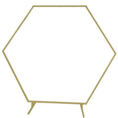 support-hexagone-dore-decoration-ballon-230cm