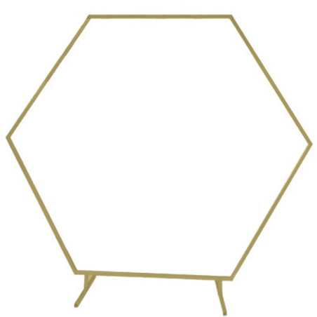 support-hexagone-dore-decoration-ballon-230cm