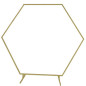 Support hexagone doré pour décoration ballon 230cm Support hexagone doré pour décoration ballon 230cm
