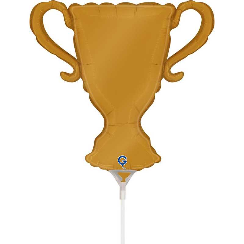 Mini ballon trophée doré 30cm (14") Mini ballon trophée doré 30cm (14")