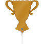 Mini ballon trophée doré 30cm (14") Mini ballon trophée doré 30cm (14")