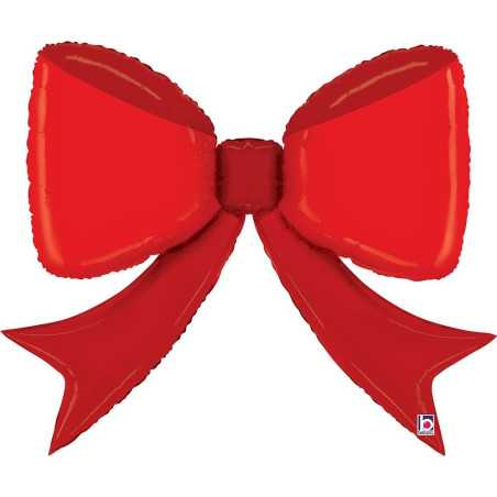ballon-aluminium-noeud-rouge-90cm