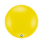 Ballon rond aluminium jaune pastel 90cm (36")