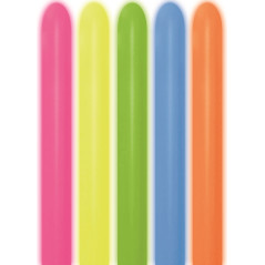 Ballons à modeler 260 - Neon Assortment - 200 260200 Sempertex France