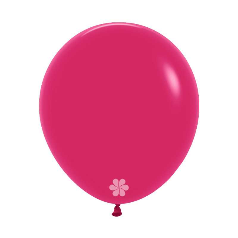 Ballons ronds 18" (40cm) rose framboise (Cosmo Pink 013) – 25 Pcs